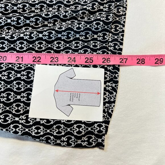 🖤Dana Buchman XL White & Black Top Classic Chic Elegance - Picture 11 of 13